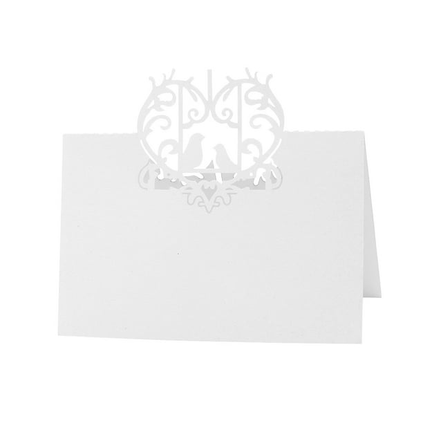 50PCS Hollow Floral Cut Name Place Card Table Decoration Small Tent Cards for Wedding Party White 50PCS Hollow Floral Cut Name Place Card Table Decoration Small Tent Cards for Wedding Party White